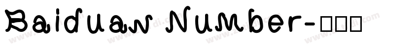 Baiduan Number字体转换